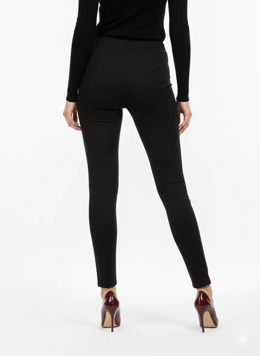 Pantaloni con bustino e vita elastica NERO DORABELLA EASY