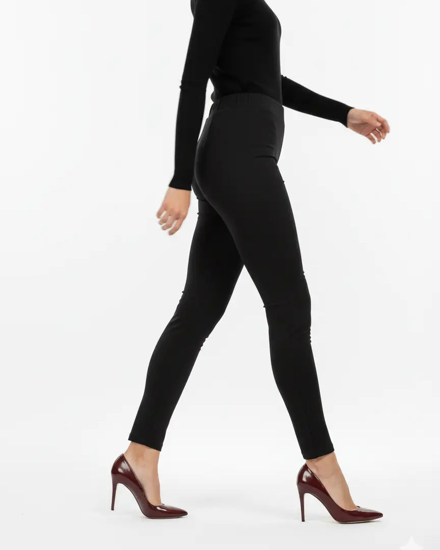 Pantaloni con bustino e vita elastica NERO DORABELLA EASY