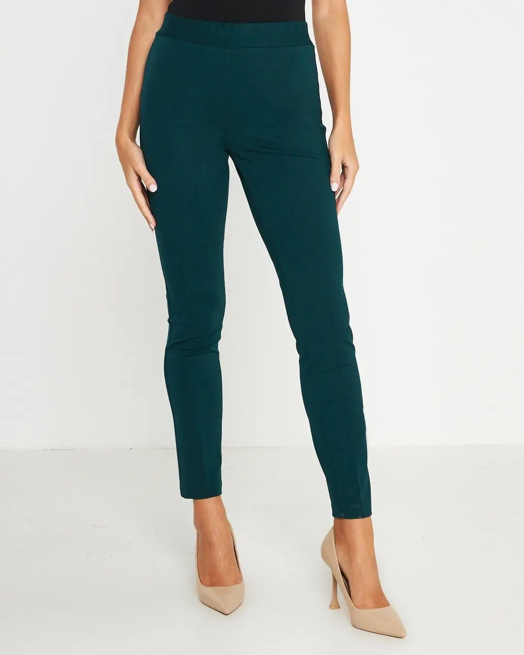 Pantaloni con bustino e vita elastica VERDE DORABELLA EASY XXL