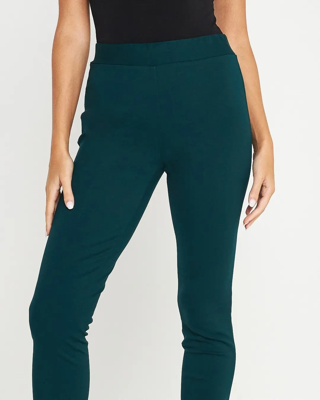 Pantaloni con bustino e vita elastica VERDE DORABELLA EASY