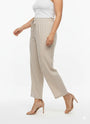 Pantaloni con bustino elastico e lacci in 100% lino DORABELLA