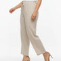 Pantaloni con bustino elastico e lacci in 100% lino DORABELLA