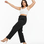 Pantaloni con bustino elastico e lacci in 100% lino DORABELLA