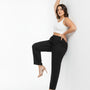 Pantaloni con bustino elastico e lacci in 100% lino DORABELLA