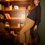 Pantaloni con tasche in velluto a coste CAMMELLO DORABELLA 50