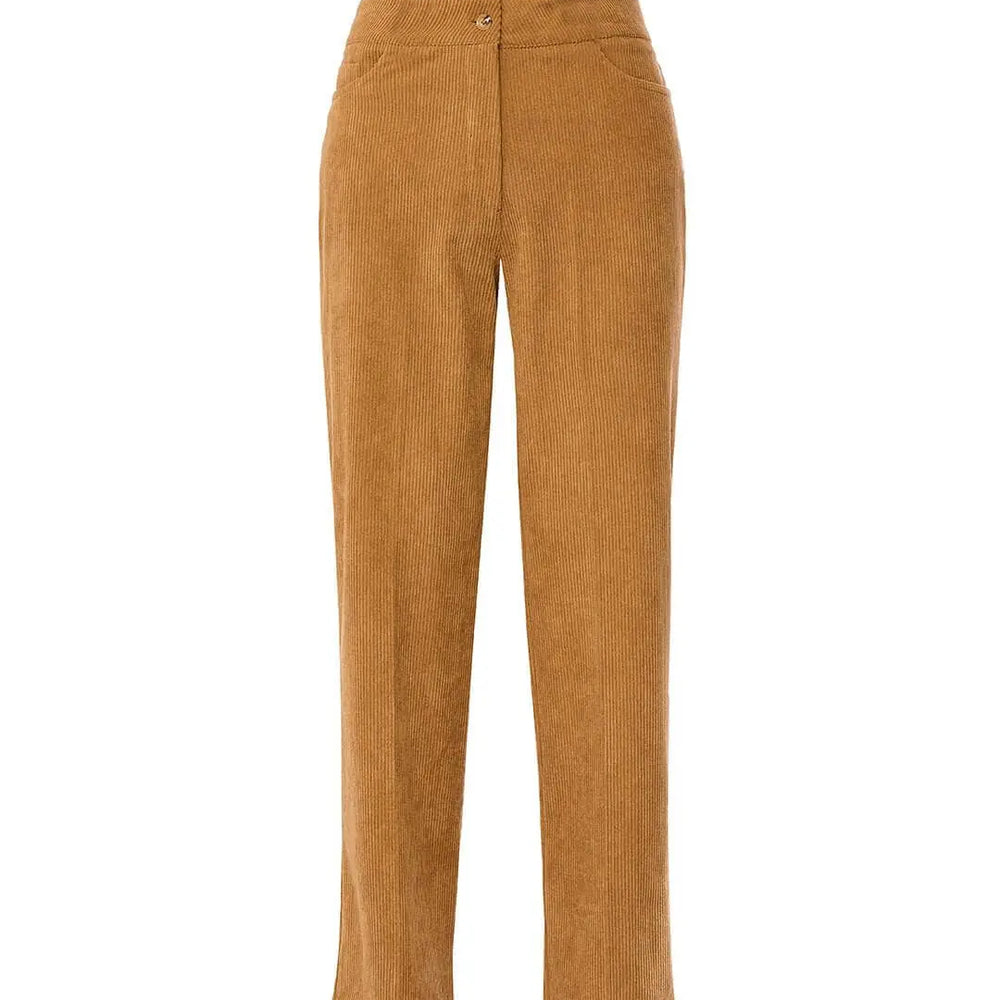 Pantaloni con tasche in velluto a coste CAMMELLO DORABELLA