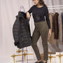 Pantaloni con vita elastica e pattina con bottone MILITARE DORABELLA 54