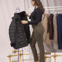 Pantaloni con vita elastica e pattina con bottone MILITARE DORABELLA