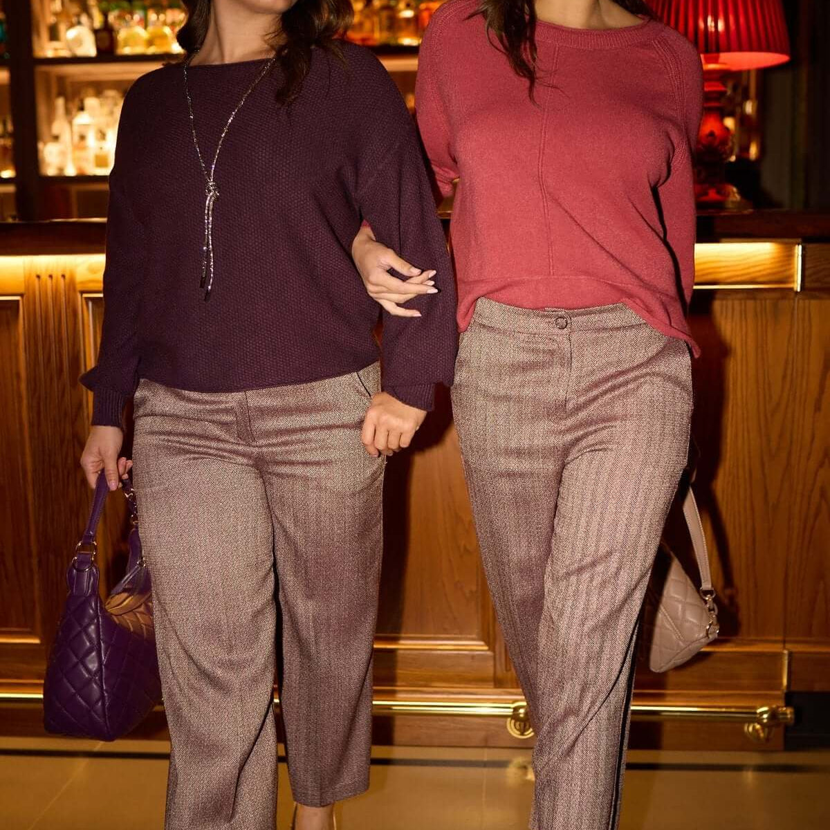 Pantaloni culotte con motivo resca MALVA DORABELLA XXXL