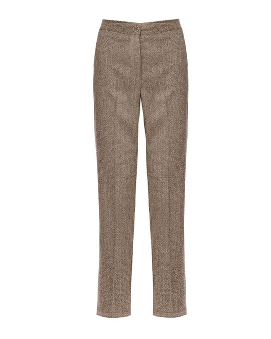 Pantaloni slim fit con motivo resca GRIGIO DORABELLA