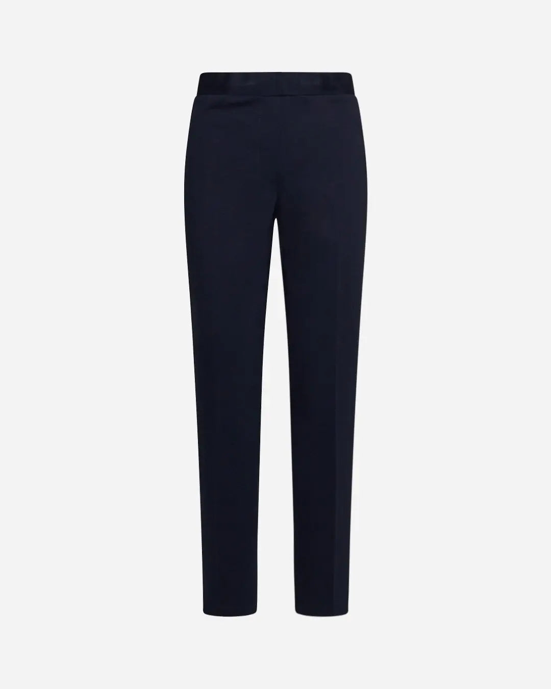 Pantaloni slim fit con vita elastica e dettaglio frontale di piega di stiro BLU DORABELLA PIU' 49