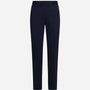 Pantaloni slim fit con vita elastica e dettaglio frontale di piega di stiro BLU DORABELLA PIU' 49