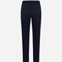 Pantaloni slim fit con vita elastica e dettaglio frontale di piega di stiro BLU DORABELLA PIU'