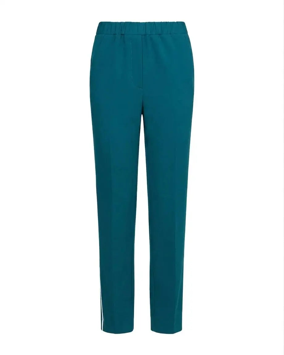 Pantaloni slim fit con vita elastica e dettaglio frontale di piega di stiro DORABELLA PIU'