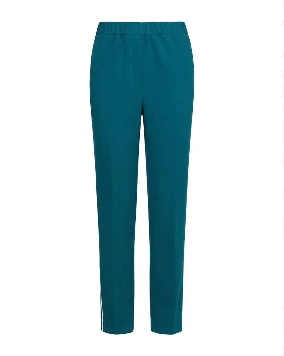 Pantaloni slim fit con vita elastica e dettaglio frontale di piega di stiro DORABELLA PIU'