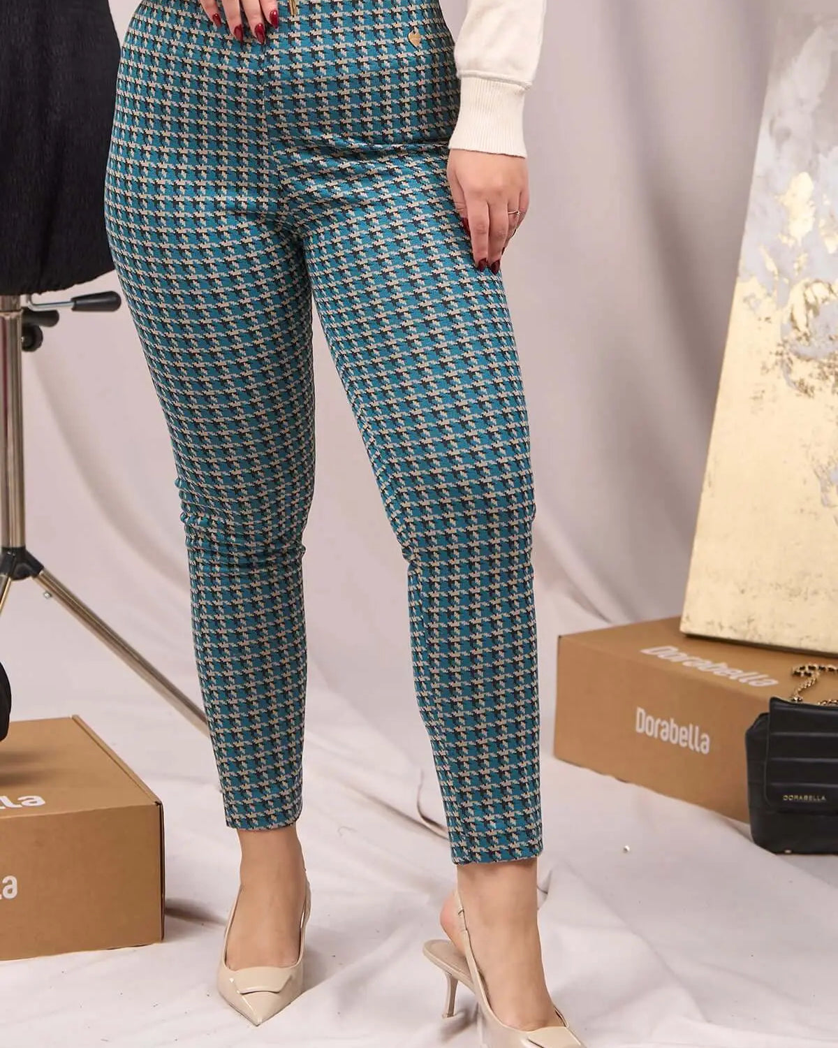 Pantaloni slim fit fantasia OTTANIO DORABELLA