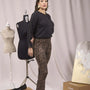 Pantaloni slim fit fantasia con spacchetti MORO DORABELLA