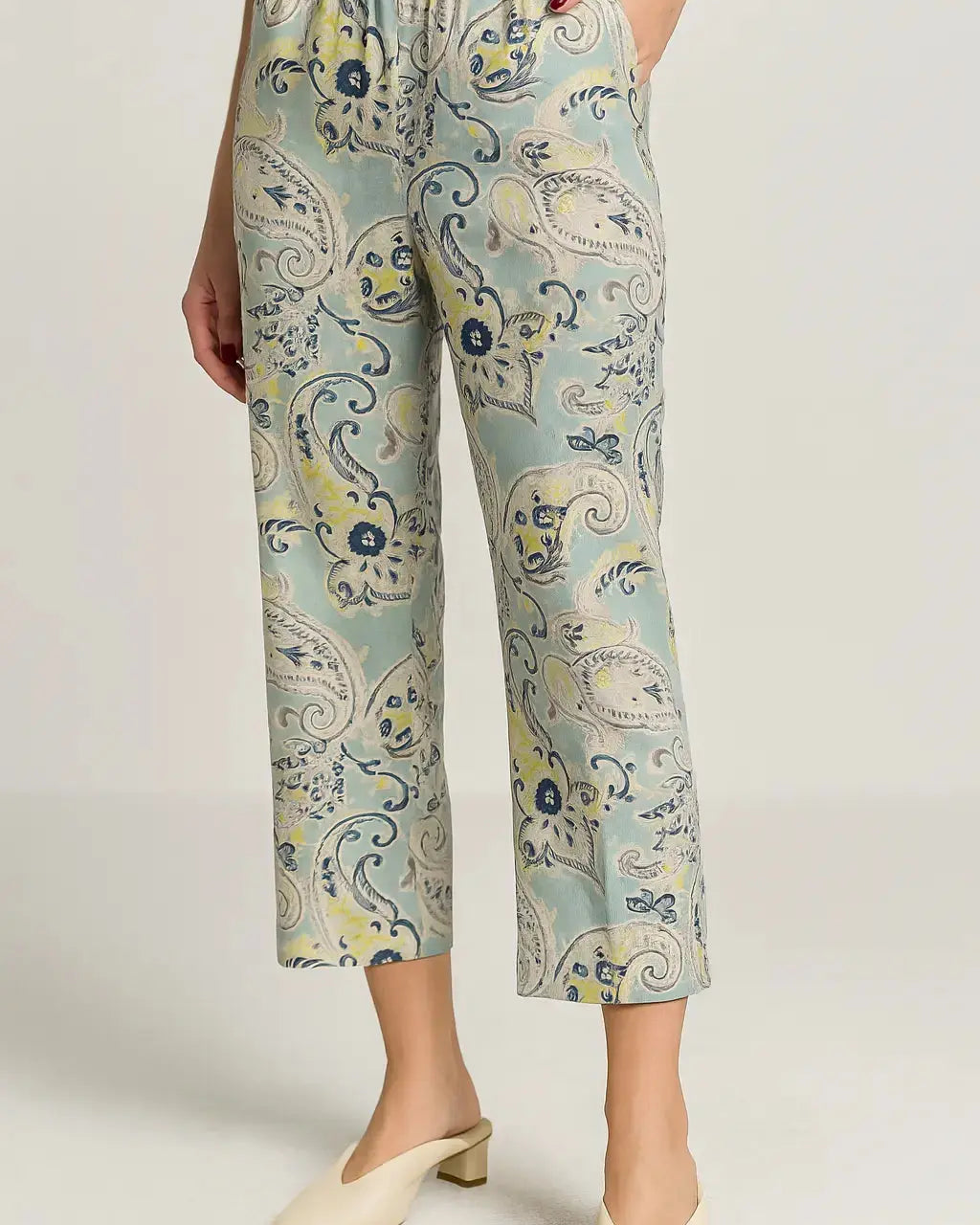 Pantaloni stampati con tasche e vita elastica DORABELLA