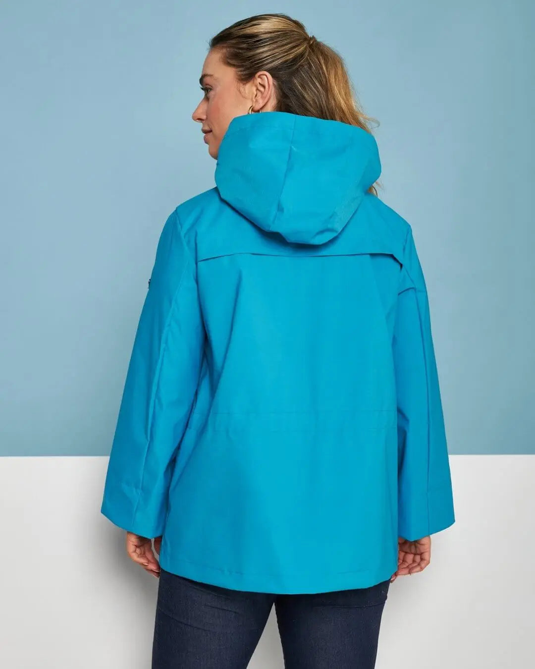 Parka leggero in nylon con cappuccio TURCHESE DORABELLA