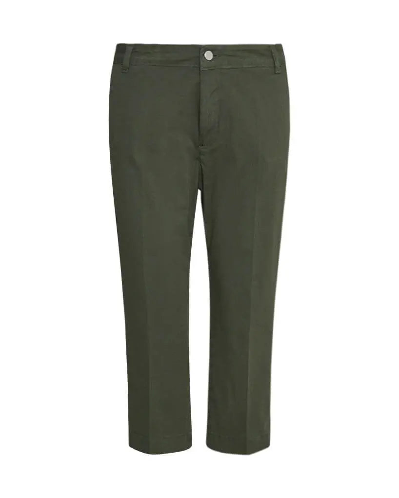 Pinocchietto in twill di cotone elasticizzato MILITARE DORABELLA