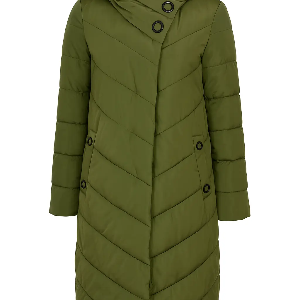 Piumino con cappuccio DORABELLA XL / Verde oliva