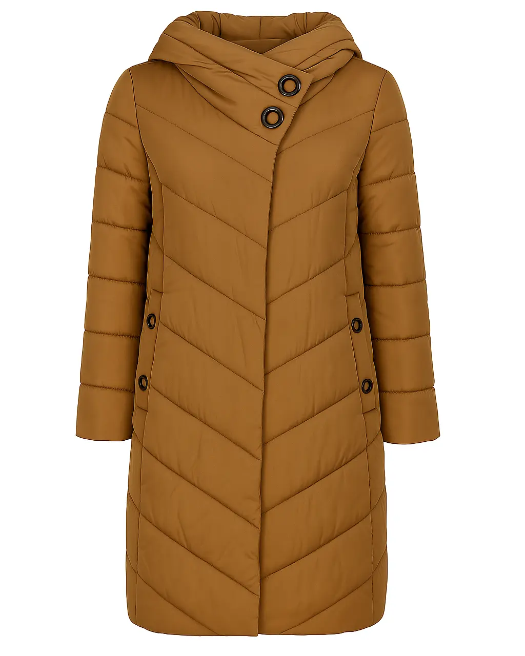 Piumino con cappuccio DORABELLA XL / cammello