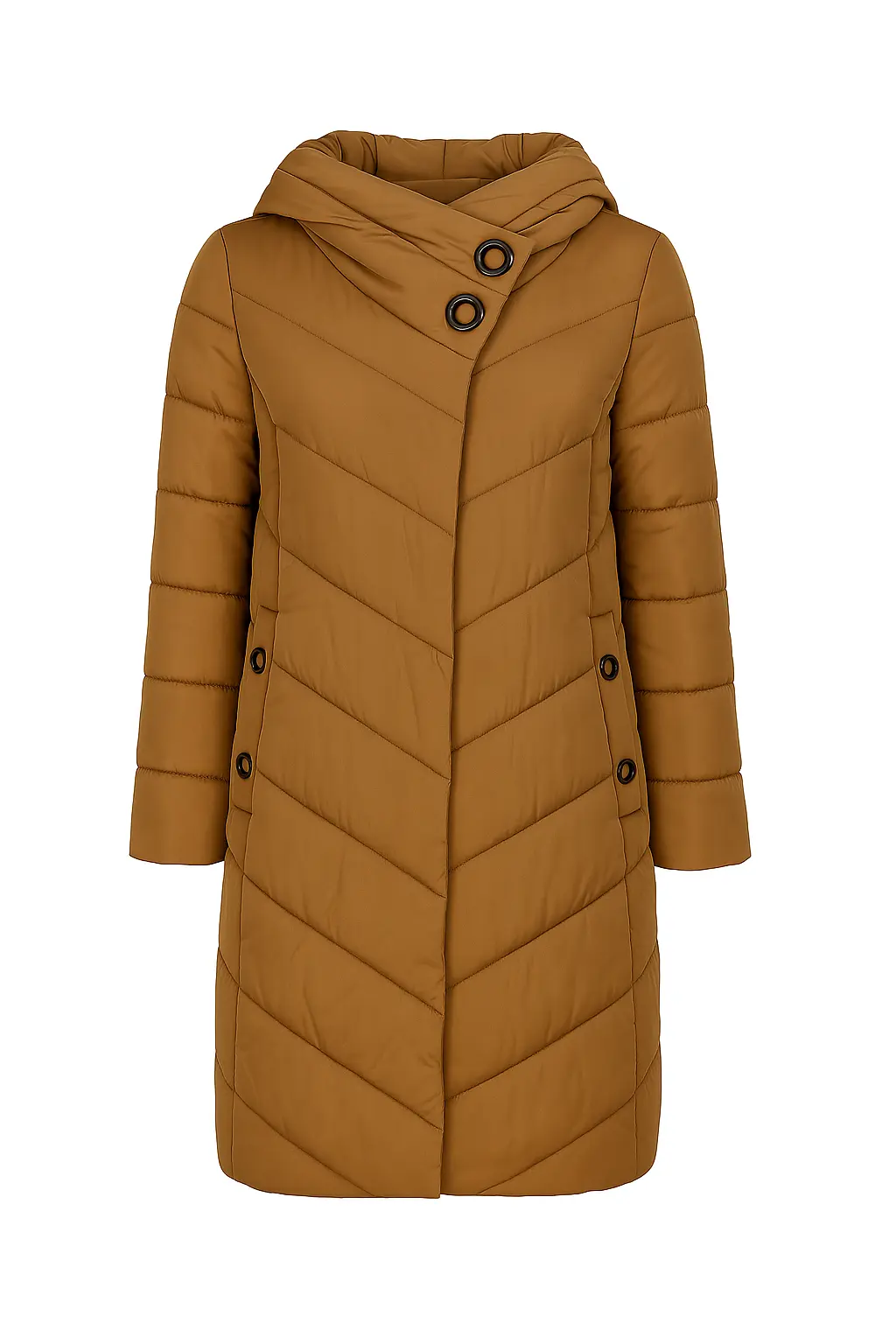 Piumino con cappuccio DORABELLA XL / cammello