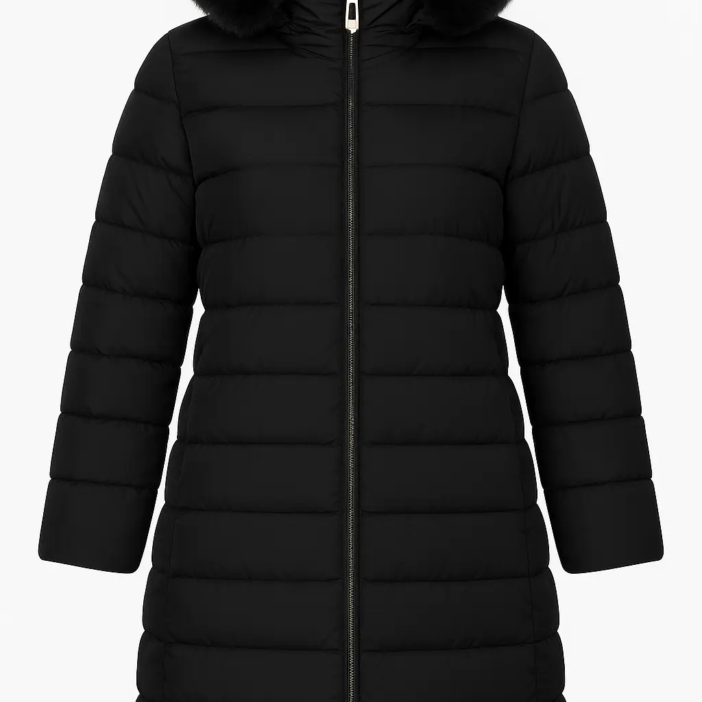 Piumino con tessuto traslucido DORABELLA