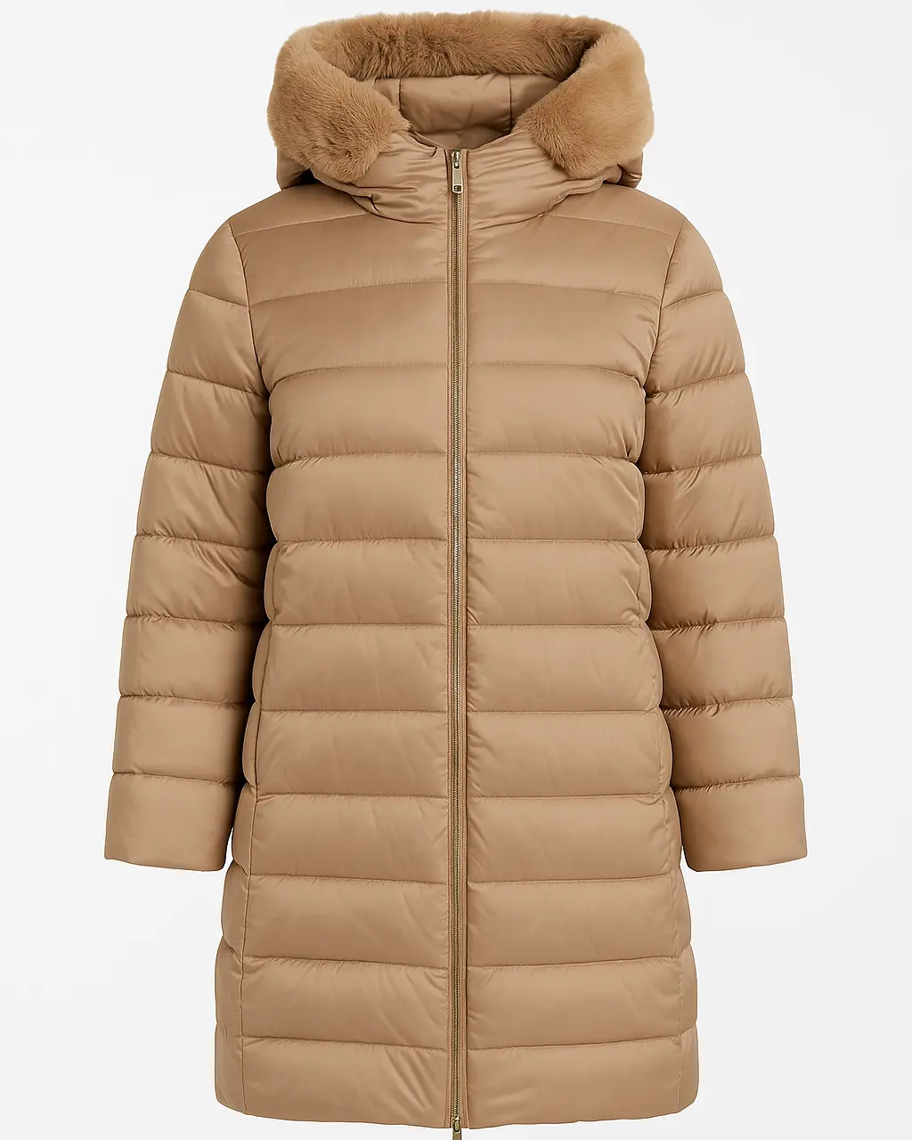 Piumino con tessuto traslucido DORABELLA XXL / Beige rose