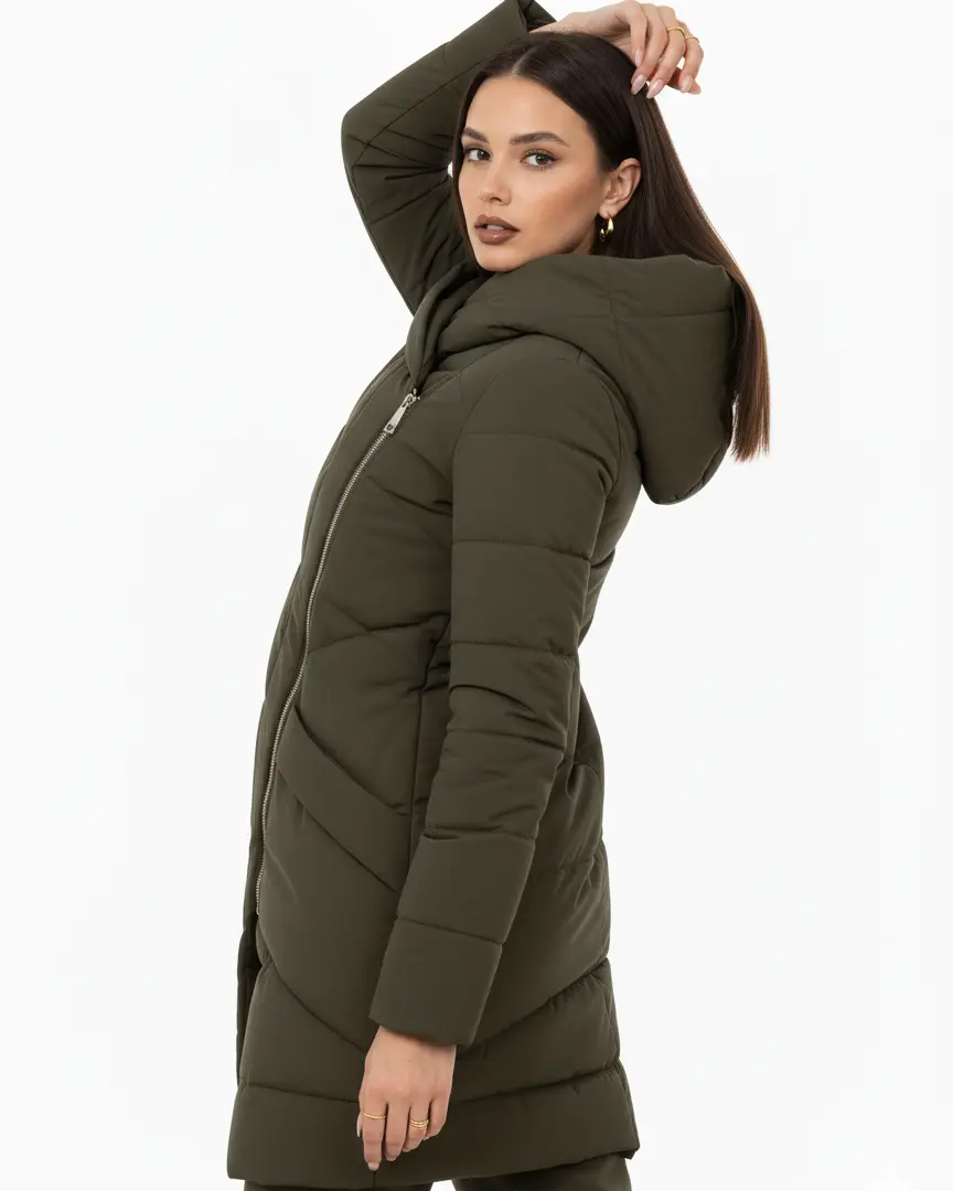 Piumino imbottito con zip laterali DORABELLA