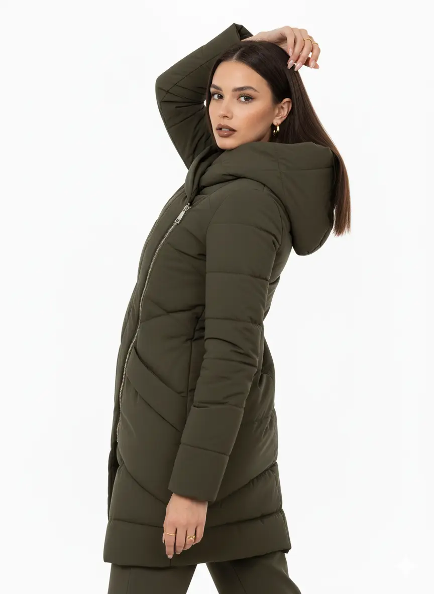 Piumino imbottito con zip laterali DORABELLA