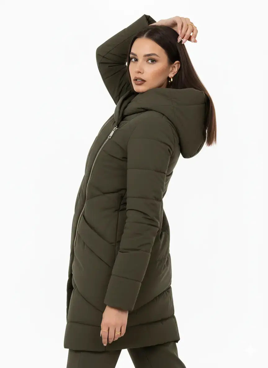 Piumino imbottito con zip laterali DORABELLA