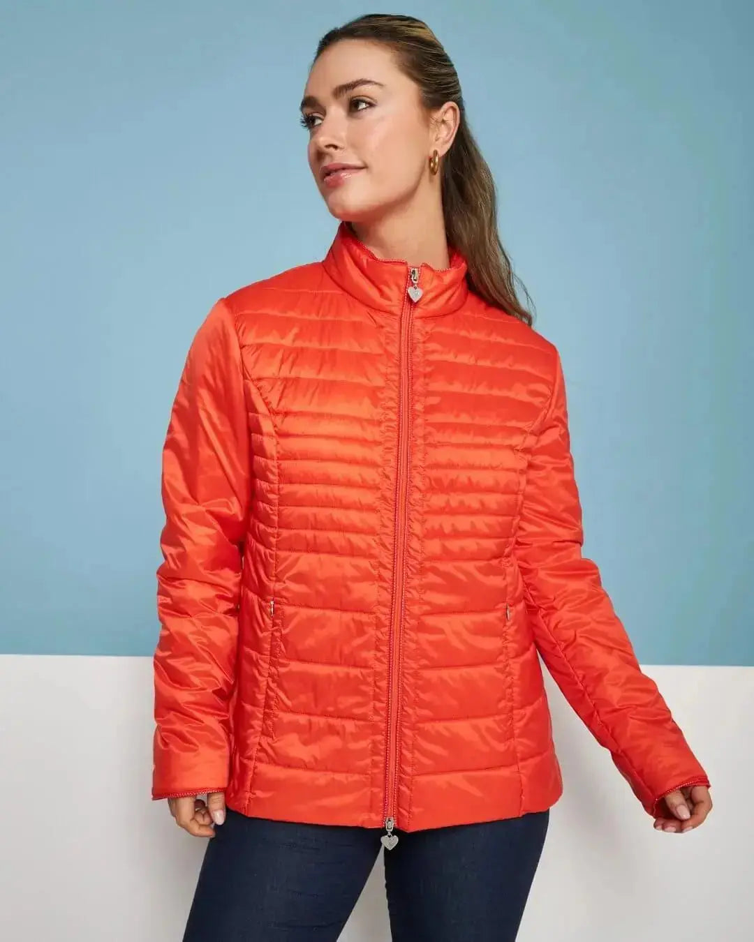 Easy jacket con zip e piping PAPAVERO DORABELLA EASY