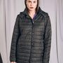 Piumino leggero in nylon trapuntato con cappuccio NERO DORABELLA EASY XXL
