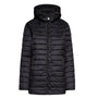 Piumino leggero in nylon trapuntato con cappuccio NERO DORABELLA EASY