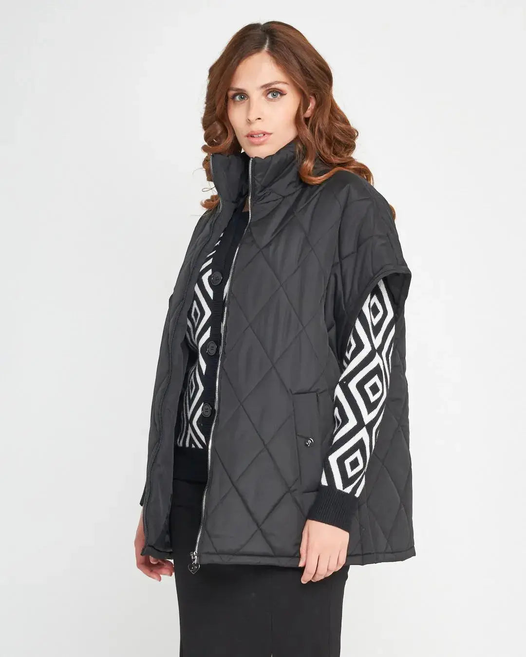 Piumino smanicato DENIM DORABELLA EASY