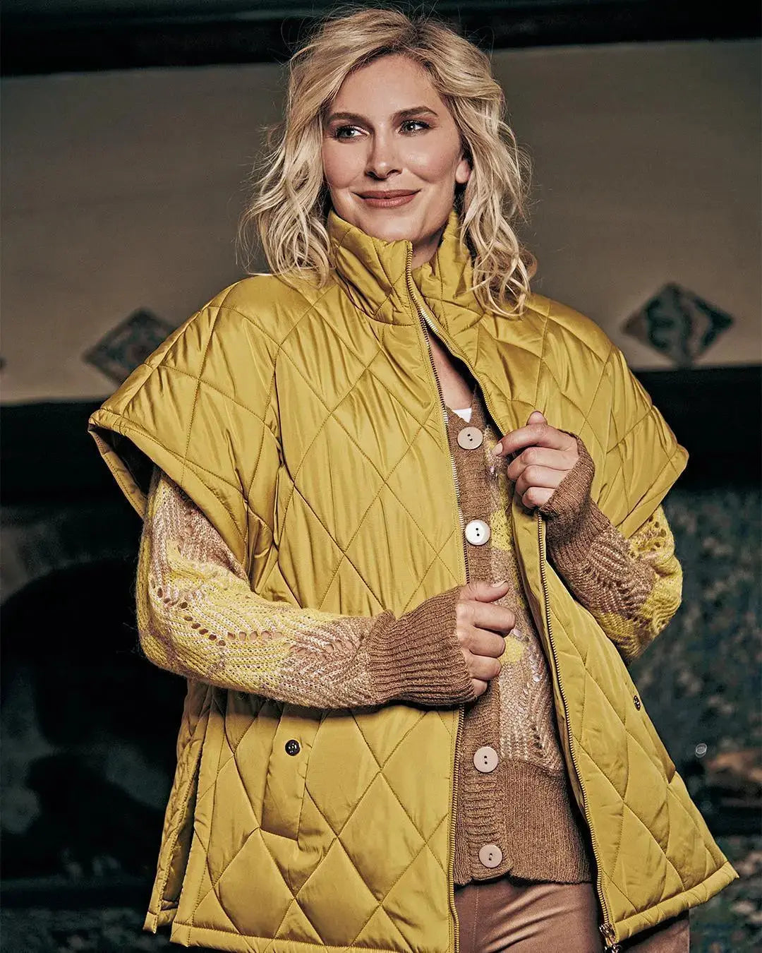 Piumino smanicato DENIM DORABELLA EASY