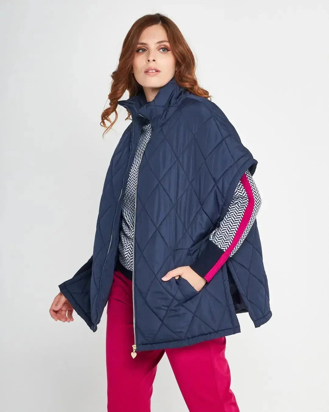 Piumino smanicato DENIM DORABELLA EASY