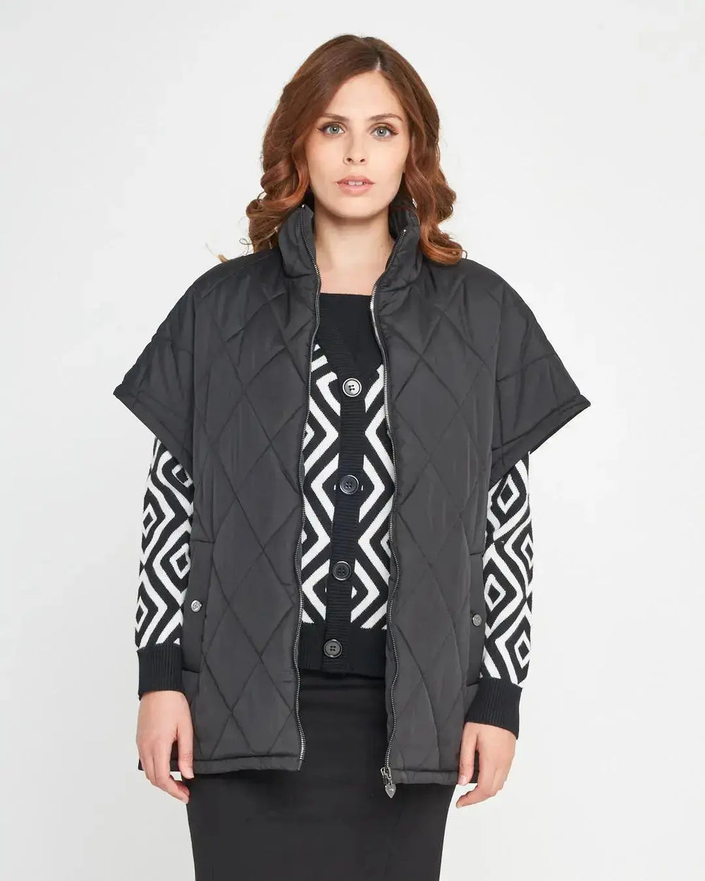 Piumino smanicato DENIM DORABELLA EASY