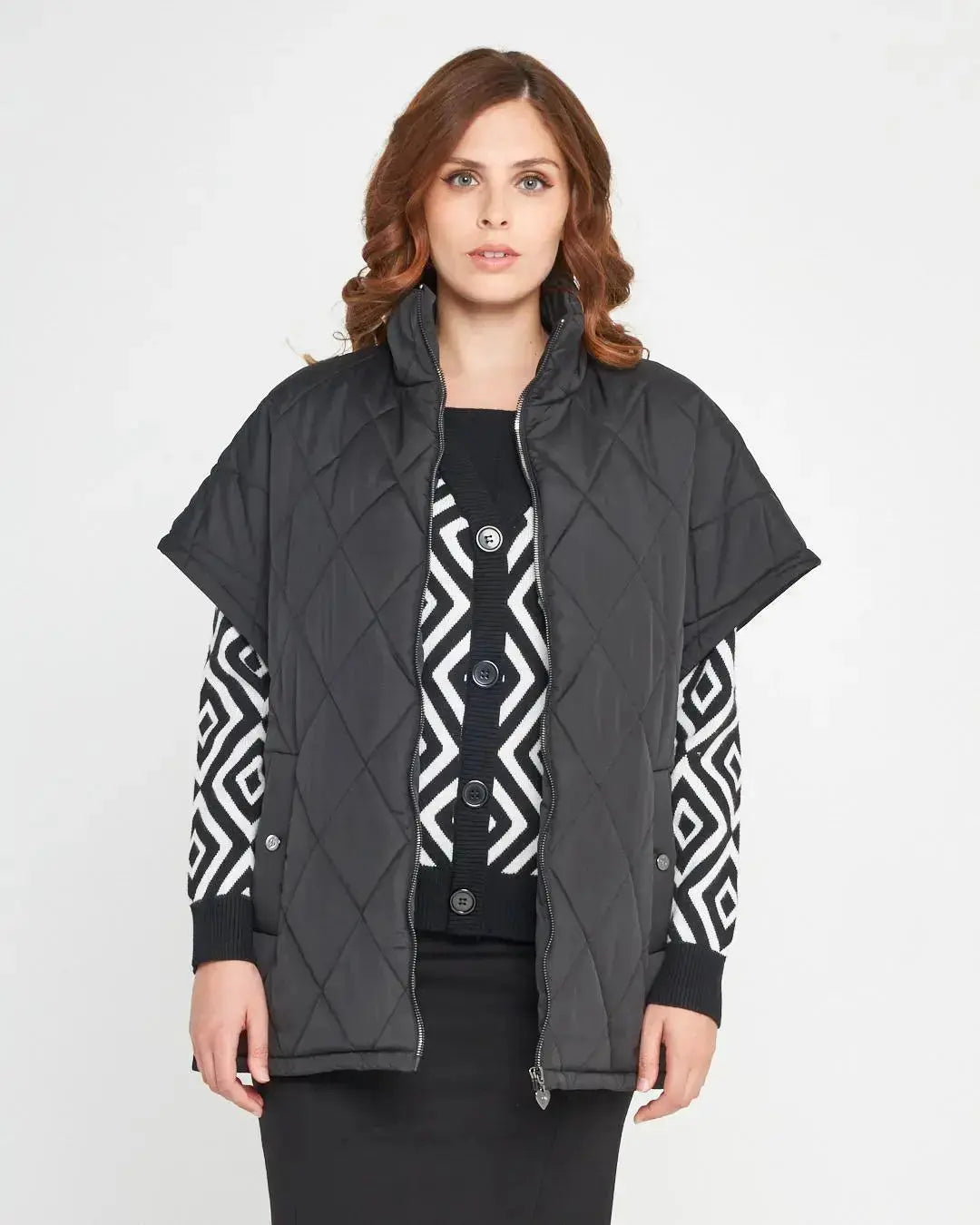 Piumino smanicato DENIM DORABELLA EASY