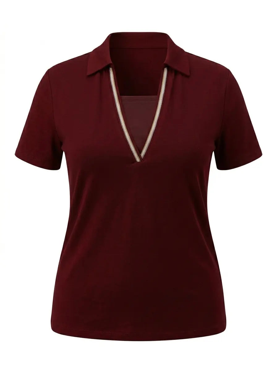 Polo con dettaglio scollo DORABELLA PIU'