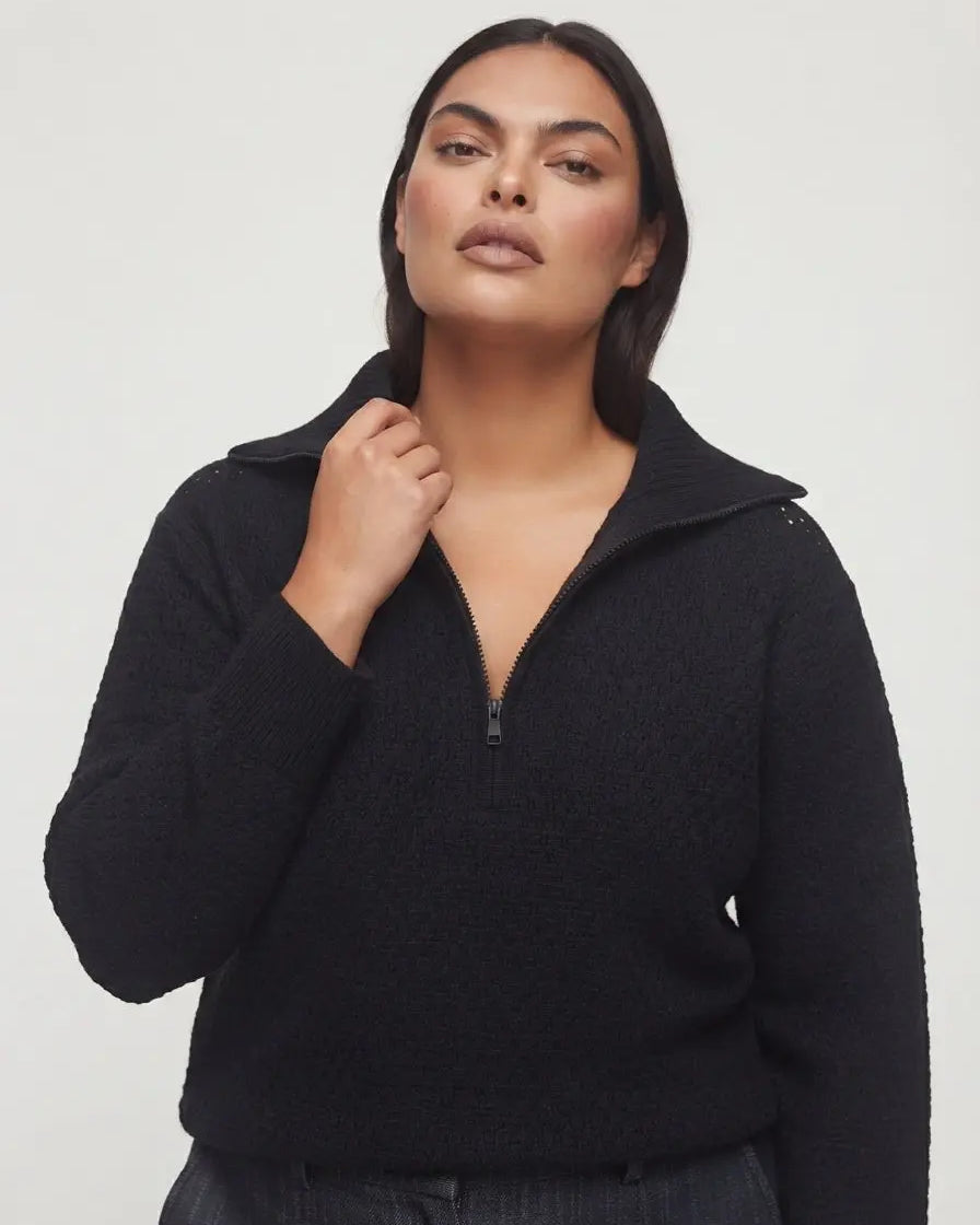 Polo con zip DORABELLA