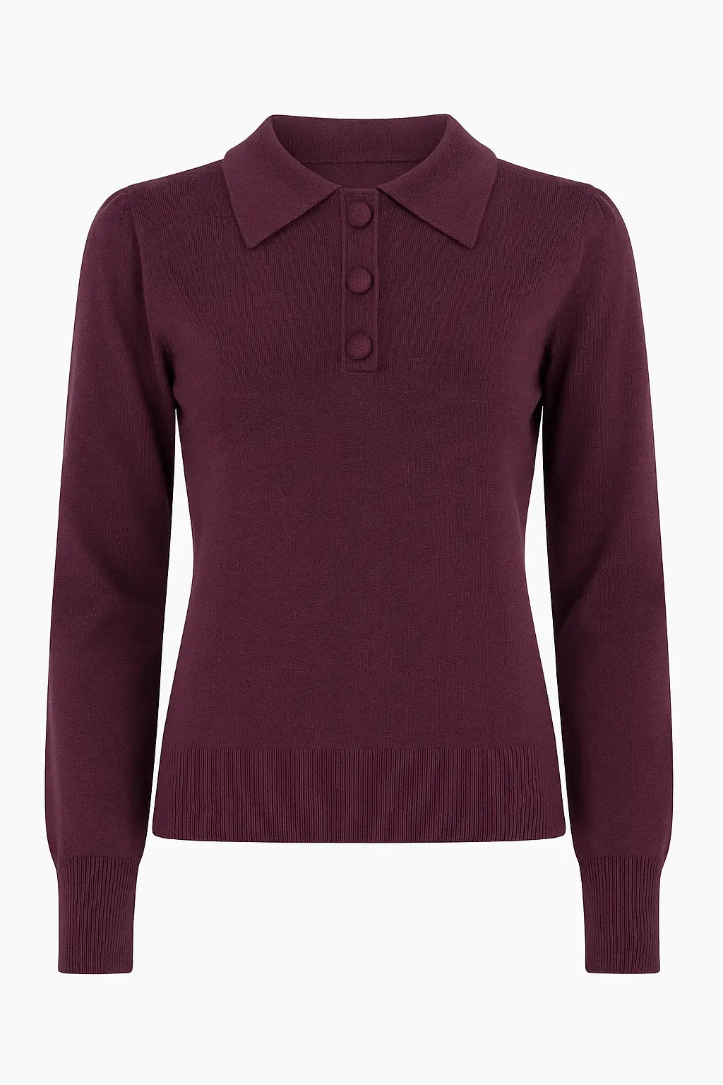 Polo in maglia con bottoni ricoperti DORABELLA