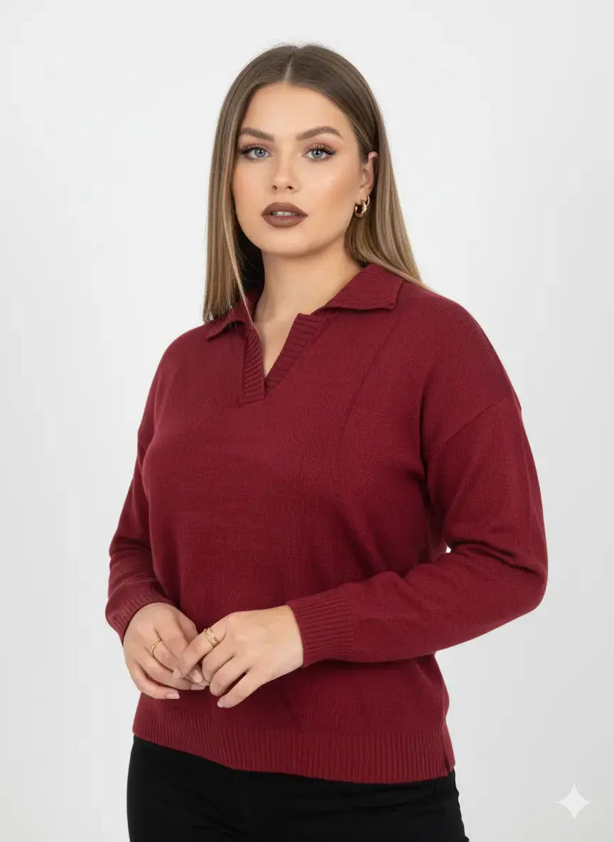 Polo in maglia senza bottoni DORABELLA PIU'