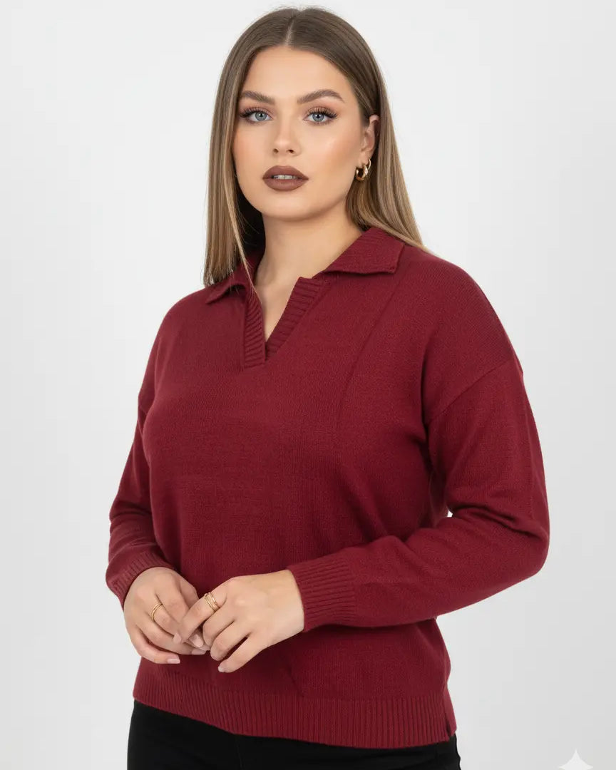 Polo in maglia senza bottoni DORABELLA PIU'