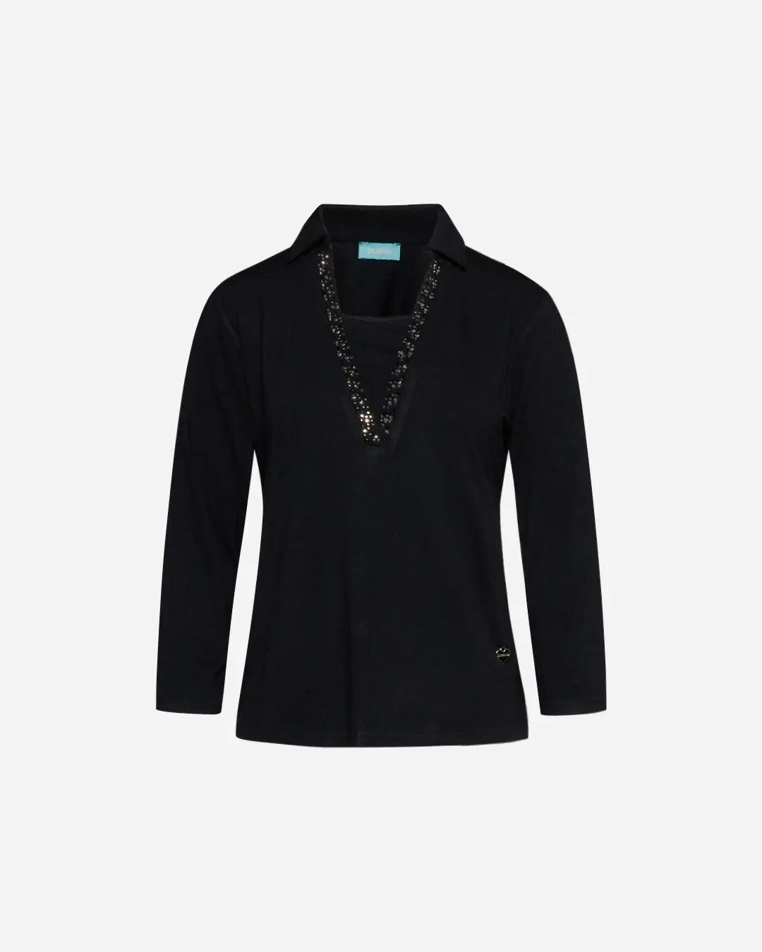 Polo in viscosa BLACK DORABELLA