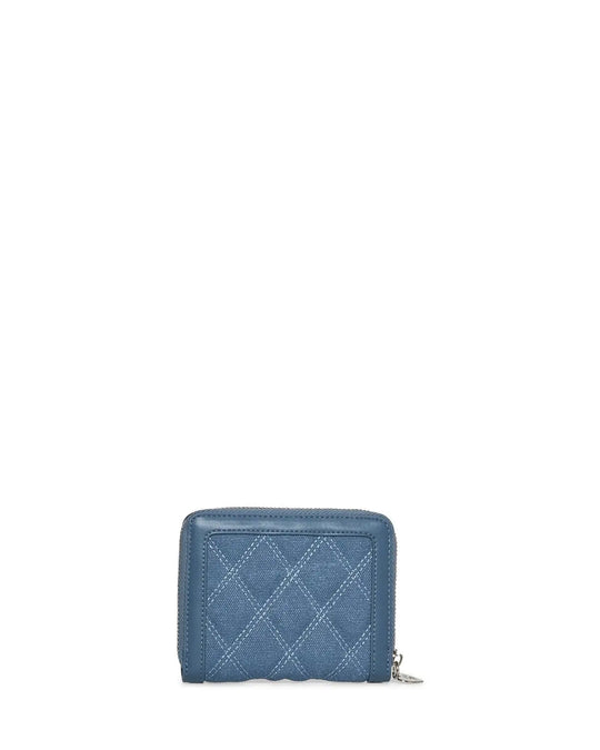 Portafogli in denim trapunatato con zip esterna DENIM DORABELLA