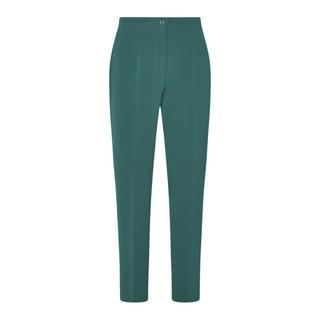 Elegante pantalón verde fluido