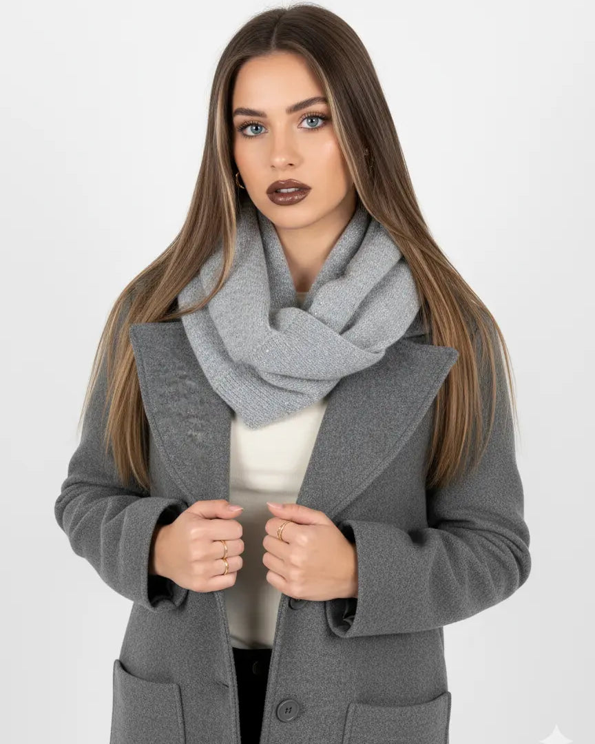 Sciarpa in maglia con micro paillettes Dorabella