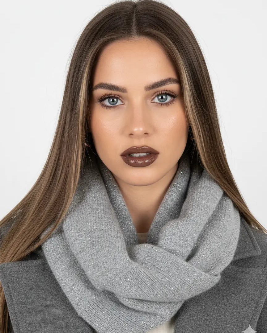 Sciarpa in maglia con micro paillettes Dorabella